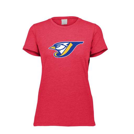 [FTSCUBRD-FAXS-LOGO1] Decker Women's Tri-Blend T-Shirt - Short Sleeve (Female Adult XS, Red, Logo 1)