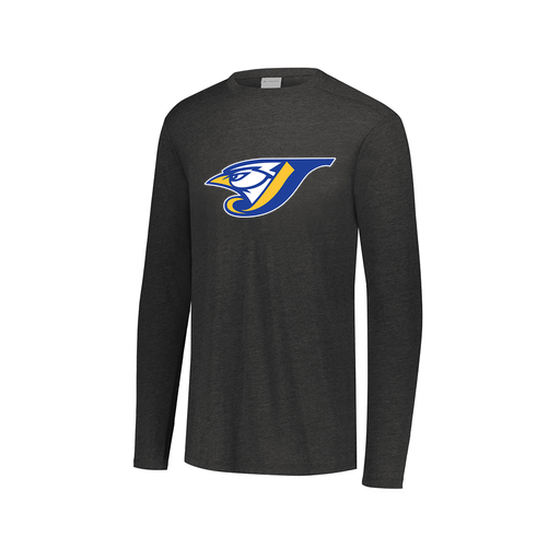 [FTLCUBBK-AXS-LOGO1] Decker Men's Tri-Blend T-Shirt - Long Sleeve (Adult XS, Black, Logo 1)